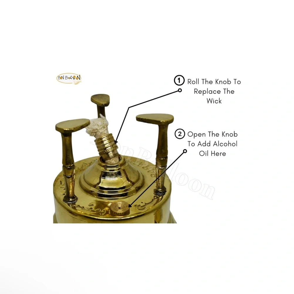 Al‎ Bramony Brass Greek Turkish Coffee Maker Burner Table Top Tabletop - Picture 5 of 8